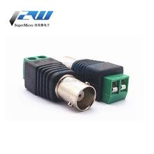 2pcs/lot BNC female welding-free conversion head surveillance camera connector BNC female video adapter green plug 2024 - buy cheap