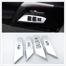 Car Styling Interior Trim Window Glass Adjust Stwicth Button Cover Chrome For Toyota RAV4 2016 Accessories 2024 - buy cheap