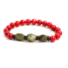 Pulsera de Lava Natural para hombre, pulsera con cuentas de piedra lunar, Tigre, lapislázuli, hematita, Buda, chacra, difusor, joyería 2024 - compra barato