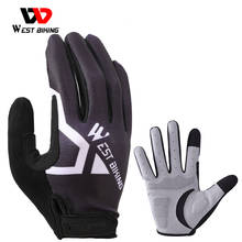 WEST BIKING Full Finger Cycling Gloves Touch Screen Wear-resistant Non-slip Outdoor Sports MTB Bike Multi-purpose Unisex Gloves 2024 - buy cheap