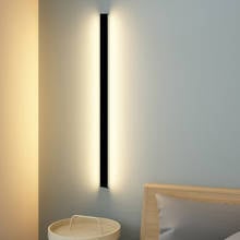 Modern LED Wall Lamp Lights Simple Nordic Minimalist Long Strip Bedroom Bedside Backgroun Wall Stairwell Aisle Decorationd Lamp 2024 - buy cheap