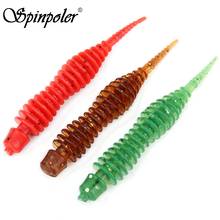 Spinpoler 10pcs Silicone Worm Soft Bait Artificial Rubber Simulation Worm Fishing Lure Saltwater Freshwater Lures For Fishing 2024 - buy cheap