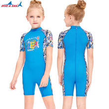Swimsuit Girls Boys Rash Guard Toddler One Piece Swimwear Kids Swimming Bathing Suit Sunsuit UPF 50+ Zip up 3-10 Years 2024 - buy cheap