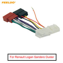 FEELDO-Adaptador de arnés de cableado ISO para coche, unidad principal de Cable, CD, Radio, para Renault Logan Sandero Duster Captur 2024 - compra barato