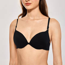 Bralette con aros y escote en V profundo para mujer, lencería Sexy de talla pequeña, sujetador con Push-Up 2024 - compra barato