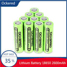 Ockered-baterías recargables de iones de litio, herramientas de juguete, linterna, 3,7 V, 2600mAh, 18650, 10 unids/lote 2024 - compra barato
