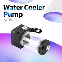 Syscooling high performance P60D water cooling pump with 65mm water tank ultra quiet pump DC12V with PWM 2024 - buy cheap