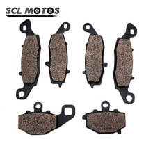 SCL MOTOS 6Pcs Motorcycle Front and Rear Brake Pads For KAWASAKI KLE 650 KLE650 Versys 07-13 ER6F ER-6F 06-13 ER6N ER-6N 06-13 2024 - buy cheap