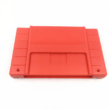 Cartucho de juego de color rojo, carcasa de plástico de repuesto para tarjeta de juego NTSC SNES, 16 bits 2024 - compra barato