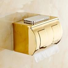 Vidric fashion total brass wall mounted gold Bathroom Lavatory Toilet Paper Holder Tissue paper Holder bathroom accessories 2024 - buy cheap