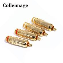 HI-End Gold-plated RCA Plug soldering Diy Audio Cable RCA Interconnector Coaxial cables adapter A/V Connector 8.5MM 2024 - buy cheap
