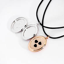 2pcs/Lot Oval Shaped Photo Frame Pendant Necklace Heart Floating Locket Chocker Can Open Women Men Memorial Fashion Jewelry 2024 - buy cheap