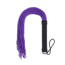 Jogos adultos escravo roxo chicote batendo brinquedos eróticos flogger sexo ferramentas para casais bondage restrições bdsm mulher fetiche chicotes 2024 - compre barato