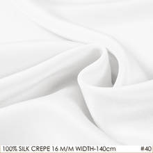 100% SILK CREPE DE CHINE 140cm width 16momme Natural Silk Fabic For Dress japanese fabrics  Off white NO40 2024 - buy cheap