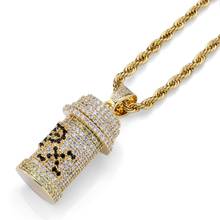 Micro Paved AAA+ Cubic Zirconia Bling Iced Out Can Open 3D PX Poison Bottle  Pendants Necklace for Men Hip Hop Rapper Jewelry 2024 - buy cheap
