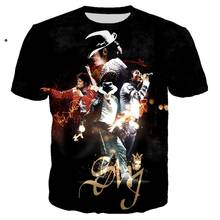 Popular Michael Jackson t shirt 3D Print Rock tshirt Unisex Casual Streetwear hip hop clothes harajuku Tops Camiseta Hombre 5XL 2024 - buy cheap