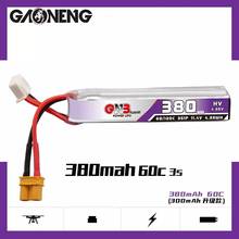 Gaoneng GNB 380mAh 3S 11.4V 60C HV Lipo battery XT30 Plug for FullSpeed TinyLeader whoop3S Drone RC FPV Drone parts 2024 - buy cheap