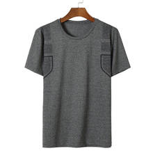 New Arrival Fashion Suepr Large Summer Men Round Neck Short Sleeve Loose Running Casual O-neck Knitted Plus Size L-6XL 7XL 8XL 2024 - buy cheap