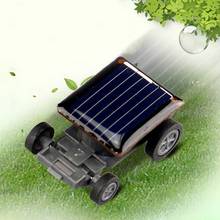 Высокое качество маленький мини автомобиль Солнечная энергия игрушка автомобиль гонщик образовательный гаджет Детские игрушки Горячая Продажа Солнечная энергия игрушка blac 2024 - купить недорого