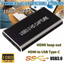 HDMI USB 3.0 Capture Card Device 1080P 60fps HDMI to USBC TYPE C Video Capture Adapter for Mac Windows Linux Os X Game Recording 2024 - buy cheap