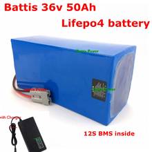 Compact size lifepo4 36v 50Ah battery 40ah 35Ah pack for RV power solar storage energy ebike replace akku + 43.8v 10A charger 2024 - buy cheap