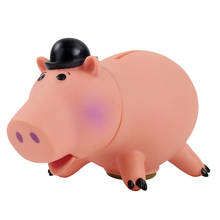 Figura de acción de PVC de Toy Story para niños, modelo coleccionable de película de dibujos animados, Hamm, alcancía, muñeco de cerdo rosa, regalo de cumpleaños 2024 - compra barato