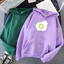 Womens Hoodie Tops Egg Graphic Hoodies Women Cute Hoodies Long Sleeve Kawaii Harajuku Hoodie Korean Women's Winter Sweatshirt 2024 - buy cheap