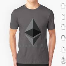 Ethereum Logo T Shirt Cotton Men DIY Print Ethereum Cryptocurrency Crypto Ether Blockchain Bitcoin Eth Coin Smart 2024 - buy cheap