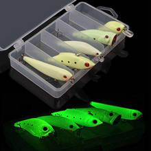 Kit de isca de pesca luminosa, isca artificial com brilho noturno, para atrair e pegar peixes 2024 - compre barato
