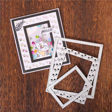 InLoveArts  Dog Footprint Frame Metal Cutting Dies New 2019 Background Card Making Scrapbooking Dies Embossing Cuts Craft Dies 2024 - buy cheap