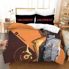 Classic Game Valorant Cartoon Bedding Set King Queen Full Double Single Size Bedding Cover Pillowcase Bedding 2024 - buy cheap