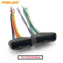 Feeldo-conjunto amplificador de áudio estéreo para carro, 1 par de fios de amplificador sub-interface para ford mustang # coloridos, 1987 a 1993 2024 - compre barato