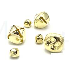 10Pcs Gold Jingle Bells Iron Pendants Hanging Christmas Tree Ornaments Christmas Decorations Party DIY Crafts Accessories 2024 - buy cheap