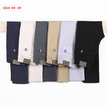 2020 Men's Trousers Multicolor Casual Pants Straight Breathable Men's Business Fashion Stretch Solid Color Slim Trousers 28-38 2024 - buy cheap