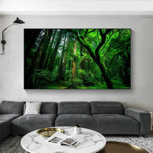 Pintura en lienzo de paisaje natural para decoración del hogar, póster e impresión de Cuadro de Arte de pared para sala de estar, árbol, lago moderno, sin marco 2024 - compra barato