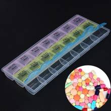 7 Days Weekly Pill Box Transparent 21 Compartment Lid Tablet Pill Box Holder Medicine Storage Organizer Case Container 2024 - buy cheap