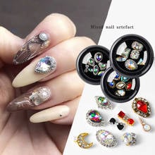 Strass para decoração de unhas 2021, joias estilosas para unhas, acessórios para design de unhas, 1 pacote 2024 - compre barato