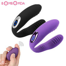 Vibrating Sex Toy For Adult Vagina Clitoris Stimulate U Type Vibrator for Women Masturbator Wireless Remote Vibration for Couple 2024 - buy cheap