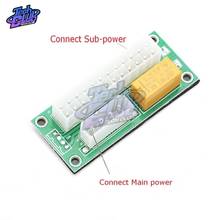 Dual PSU Sync Adapter ATX 24Pin to 4Pin Molex Power Supply Starter Card Extension Cable ADD2PSU for Bitcoin Mining Miner 2024 - buy cheap