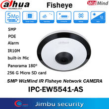 Dahua 5MP WizMind IR Fishey IPC-EW5541-AS PoE IR 10M H.265 IVS Встроенный микрофон Micro SD карта аудио вход/выход сигнализация in/out Тепловая карта 2024 - купить недорого