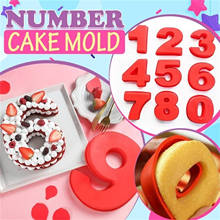 Molde de silicona para pastel de números, herramientas de cocina para hornear pasteles, Pizza, Pan, número 0-9 árabe, bricolaje, #35 2024 - compra barato