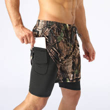 Summer 2 In 1 Tactical Shorts Men Camouflage Double layer Quick Dry Sport Jogging Built-in Pockets Bodybuilding Running Shorts 2024 - buy cheap