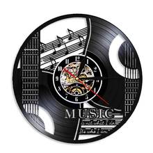 Music It's Not What I Do It's Who I Am Vinyl Record Wall Clock Rock Music Guitar Musical Instrument Modern Watch Led Timepiece 2024 - buy cheap