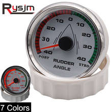 85mm Rudder Angle Indicator Gauge car silver white Marine Rudder Angle Indicator Meter Boat 0-190ohm With 7 Color Backlight 316L 2024 - buy cheap