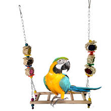 Parrots Toys And Bird Accessories For Pet Toy Swing Stand Parakeet Cage Bird Chewing Hanging Toy Swings Cage for Pets 2024 - buy cheap