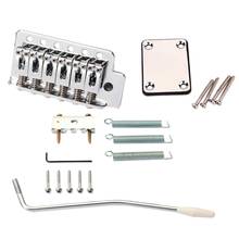 Electric Guitar Tremolo Bridge with Neck Plate for  Strat St Guitar Replacement 2024 - buy cheap