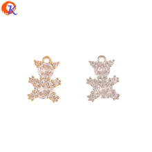 Cordial Design 20Pcs 8*11MM Jewelry Accessories/Rhinestone Pendant/Genuine Gold Plating/DIY Earrings Making/Hand Made/CZ Charms 2024 - buy cheap