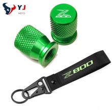 For KAWASAKI Z800 Z 800E Version Motorcycle Accessories Wheel Tire Valve Caps Covers&Embroidery Key Hold Chain Keychain Keyring 2024 - buy cheap