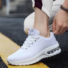 White sneakers  men casual shoes 2022 new fashion breathable mesh man shoes lace-up summer shoes men sneakers zapatillas hombre 2024 - buy cheap