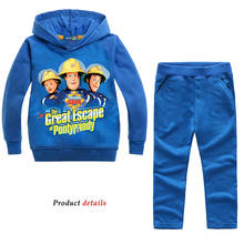 2-14Years toddler boy clothes fireman sam jogging suit stylish kid teenage clothes kids tracksuit new year costume for boy 2024 - buy cheap